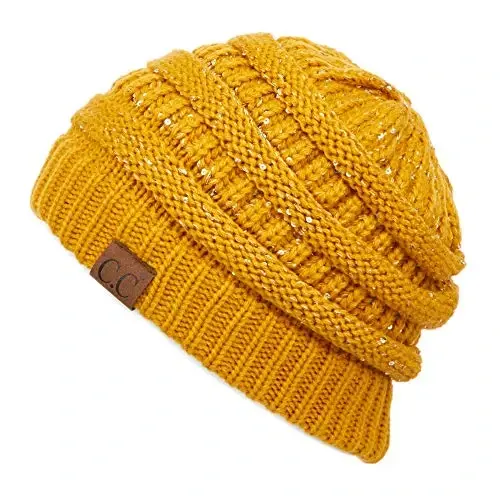 C.C Trendy Warm Chunky Soft Stretch Cable Knit Beanie 