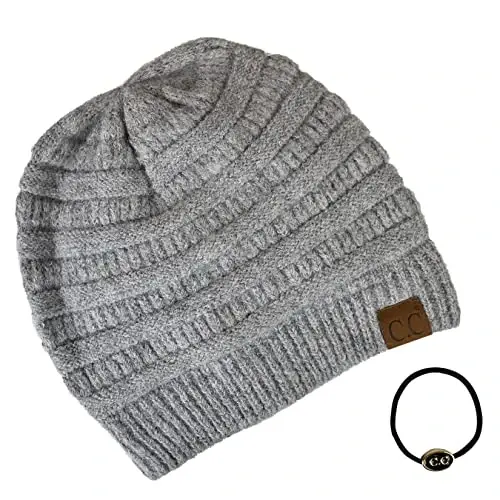 C.C Trendy Warm Chunky Soft Stretch Cable Knit Beanie - 3