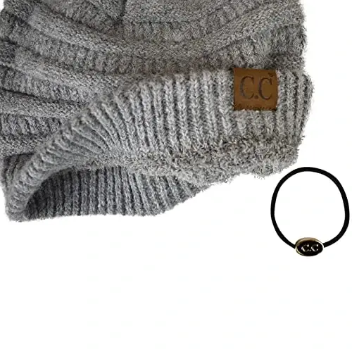 C.C Trendy Warm Chunky Soft Stretch Cable Knit Beanie - 4