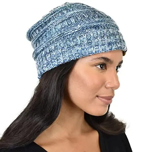 C.C Trendy Warm Chunky Soft Stretch Cable Knit Beanie - 3