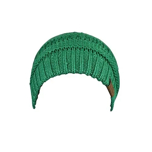 C.C Trendy Warm Chunky Soft Stretch Cable Knit Beanie - 3