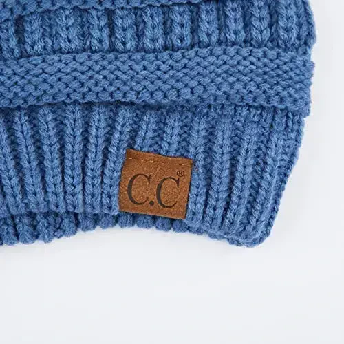 C.C Trendy Warm Chunky Soft Stretch Cable Knit Beanie - 3