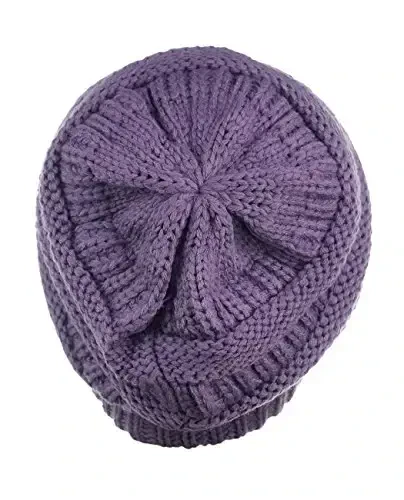 C.C Trendy Warm Chunky Soft Stretch Cable Knit Beanie - 3