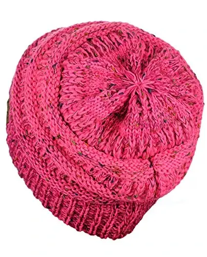 C.C Trendy Warm Chunky Soft Stretch Cable Knit Beanie - 4