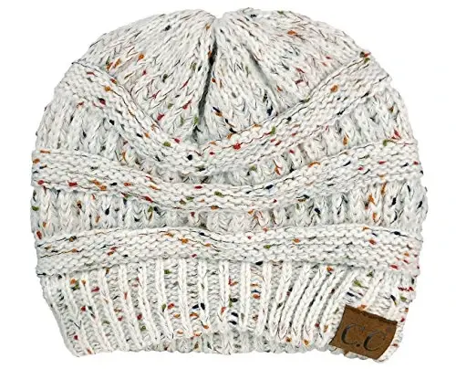 C.C Trendy Warm Chunky Soft Stretch Cable Knit Beanie - C.C