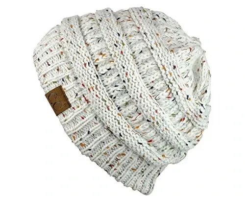 C.C Trendy Warm Chunky Soft Stretch Cable Knit Beanie - 3