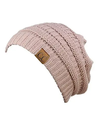 C.C Trendy Warm Chunky Soft Stretch Cable Knit Beanie - 4