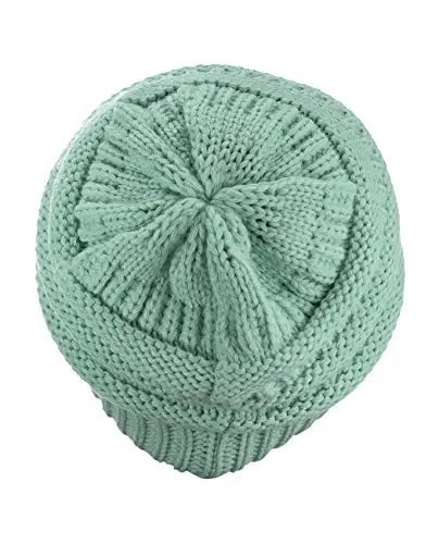 C.C Trendy Warm Chunky Soft Stretch Cable Knit Beanie - 3