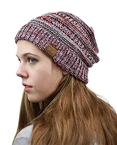 C.C Trendy Warm Chunky Soft Stretch Cable Knit Beanie - 2