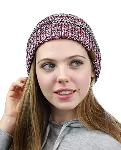 C.C Trendy Warm Chunky Soft Stretch Cable Knit Beanie - 4