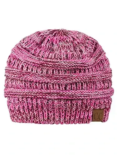 C.C Trendy Warm Chunky Soft Stretch Cable Knit Beanie - C.C