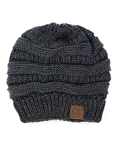 C.C Trendy Warm Chunky Soft Stretch Cable Knit Beanie 