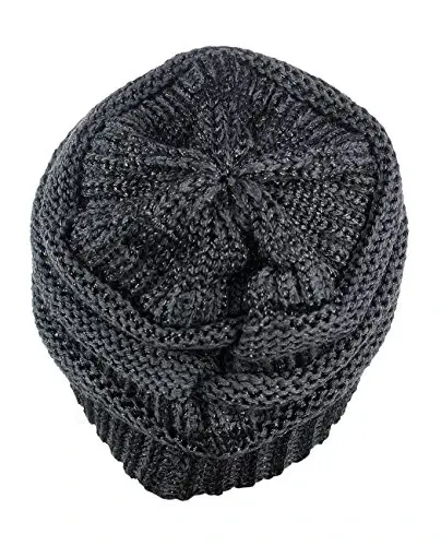 C.C Trendy Warm Chunky Soft Stretch Cable Knit Beanie - 4