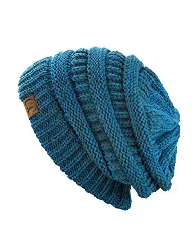 C.C Trendy Warm Chunky Soft Stretch Cable Knit Beanie 