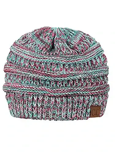 C.C Trendy Warm Chunky Soft Stretch Cable Knit Beanie 