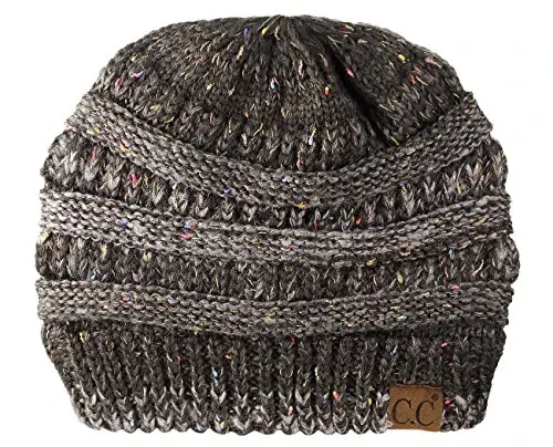 C.C Trendy Warm Chunky Soft Stretch Cable Knit Beanie - 1