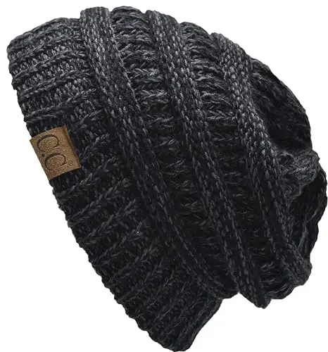 C.C Trendy Warm Chunky Soft Stretch Cable Knit Beanie - 2