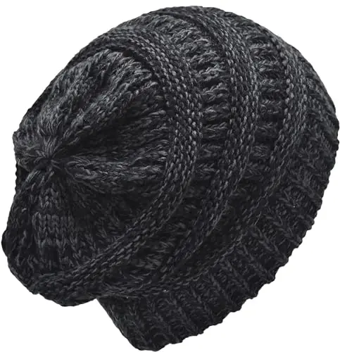 C.C Trendy Warm Chunky Soft Stretch Cable Knit Beanie - 3