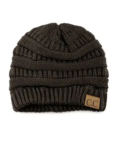 C.C Trendy Warm Chunky Soft Stretch Cable Knit Beanie - 4