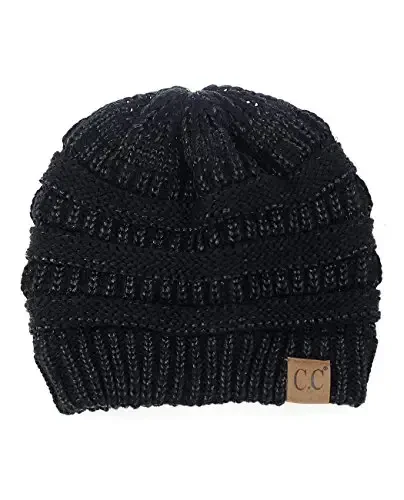 C.C Trendy Warm Chunky Soft Stretch Cable Knit Beanie - C.C