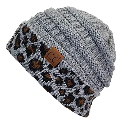 C.C Trendy Warm Chunky Soft Stretch Cable Knit Beanie 