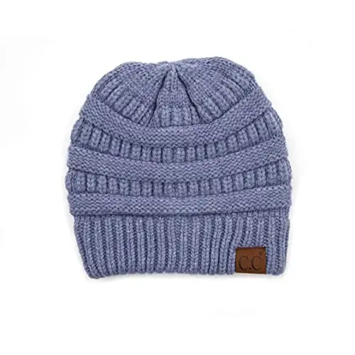 C.C Trendy Warm Chunky Soft Stretch Cable Knit Beanie 