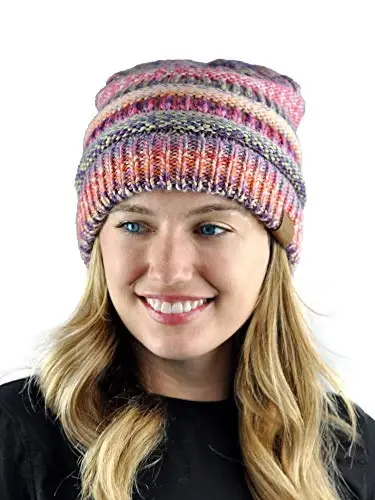 C.C Trendy Warm Chunky Soft Stretch Cable Knit Beanie - 2