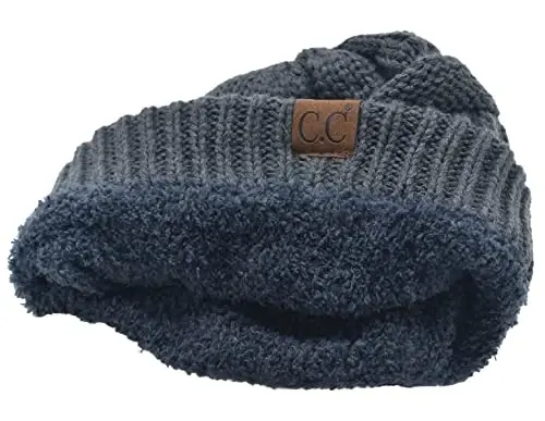 C.C Trendy Warm Chunky Soft Stretch Cable Knit Beanie - 2