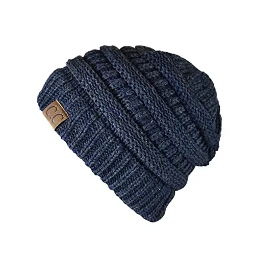C.C Trendy Warm Chunky Soft Stretch Cable Knit Beanie 