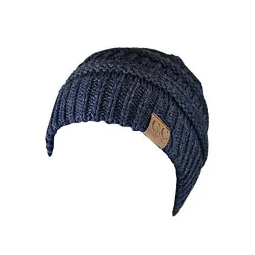 C.C Trendy Warm Chunky Soft Stretch Cable Knit Beanie - 2