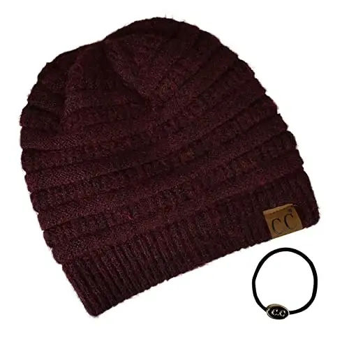 C.C Trendy Warm Chunky Soft Stretch Cable Knit Beanie - 3