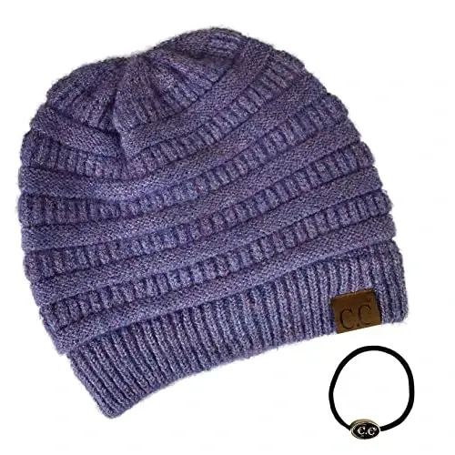 C.C Trendy Warm Chunky Soft Stretch Cable Knit Beanie - 3