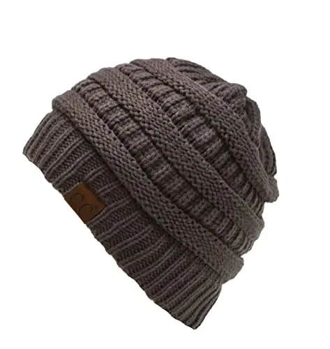 C.C Trendy Warm Chunky Soft Stretch Cable Knit Beanie - 2