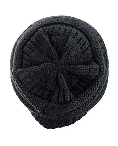 C.C Trendy Warm Chunky Soft Stretch Cable Knit Beanie - 3