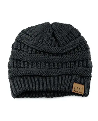 C.C Trendy Warm Chunky Soft Stretch Cable Knit Beanie - 4