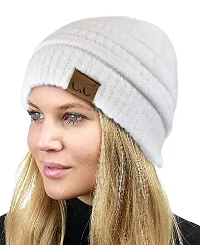 C.C Trendy Warm Chunky Soft Stretch Cable Knit Beanie - 2