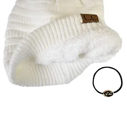 C.C Trendy Warm Chunky Soft Stretch Cable Knit Beanie - 4