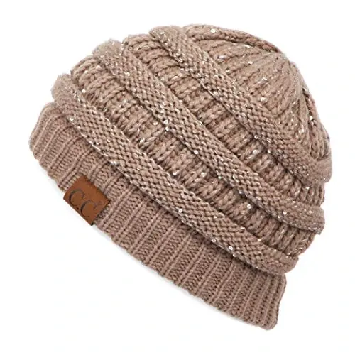 C.C Trendy Warm Chunky Soft Stretch Cable Knit Beanie 