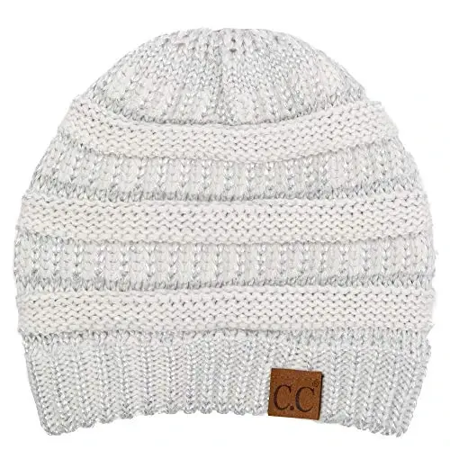 C.C Trendy Warm Chunky Soft Stretch Cable Knit Beanie 