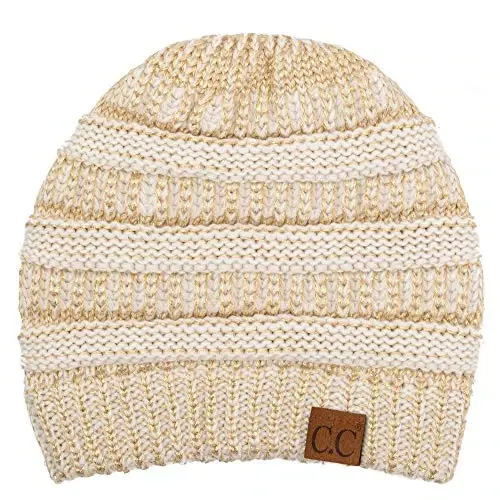 C.C Trendy Warm Chunky Soft Stretch Cable Knit Beanie 
