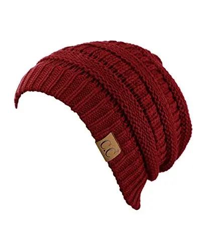 C.C Trendy Warm Chunky Soft Stretch Cable Knit Beanie - 2