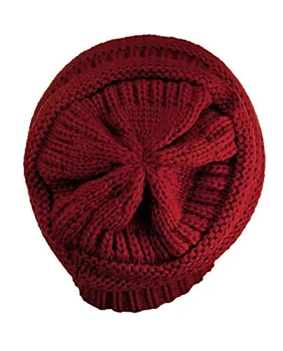C.C Trendy Warm Chunky Soft Stretch Cable Knit Beanie - 3