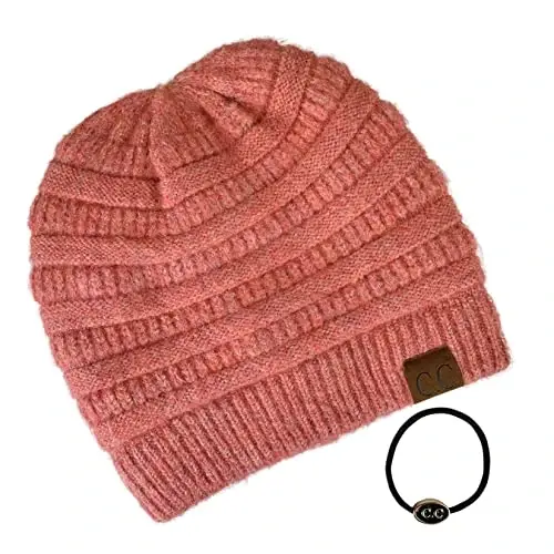 C.C Trendy Warm Chunky Soft Stretch Cable Knit Beanie - 3