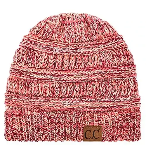 C.C Trendy Warm Chunky Soft Stretch Cable Knit Beanie 