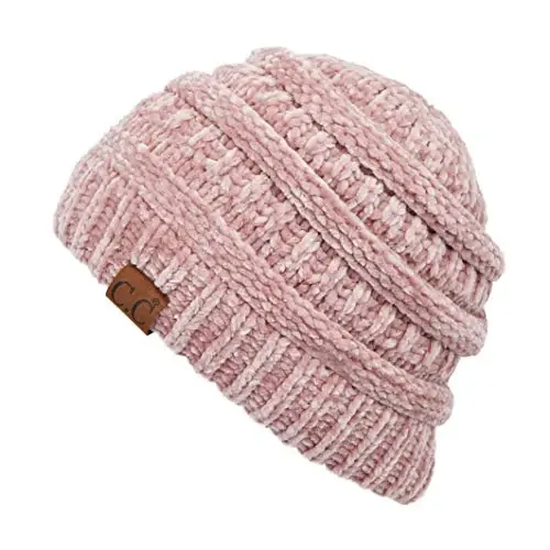 C.C Trendy Warm Chunky Soft Stretch Cable Knit Beanie - C.C