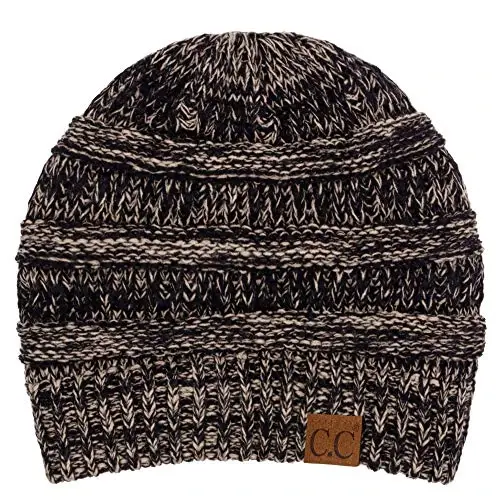 C.C Trendy Warm Chunky Soft Stretch Cable Knit Beanie - 1