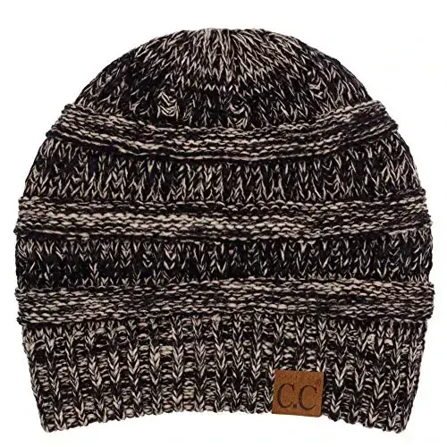 C.C Trendy Warm Chunky Soft Stretch Cable Knit Beanie - 1