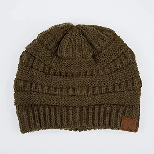 C.C Trendy Warm Chunky Soft Stretch Cable Knit Beanie - 2