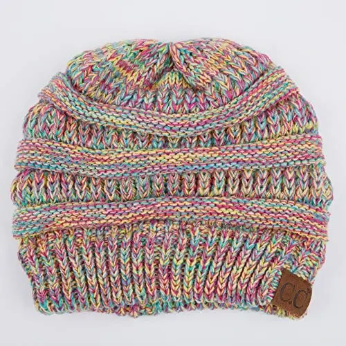 C.C Trendy Warm Chunky Soft Stretch Cable Knit Beanie - 2