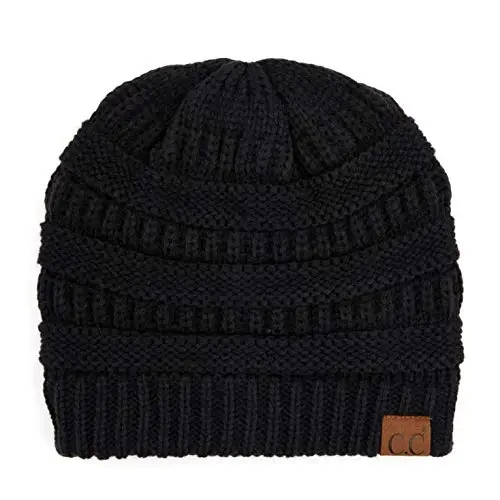 C.C Trendy Warm Chunky Soft Stretch Cable Knit Beanie - 2